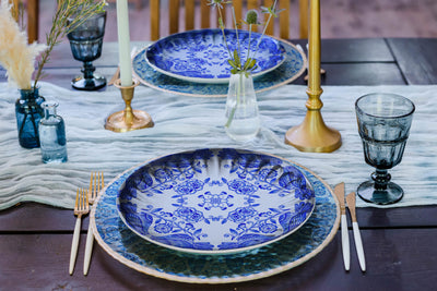 Persian Blue Birds Dinner Plate