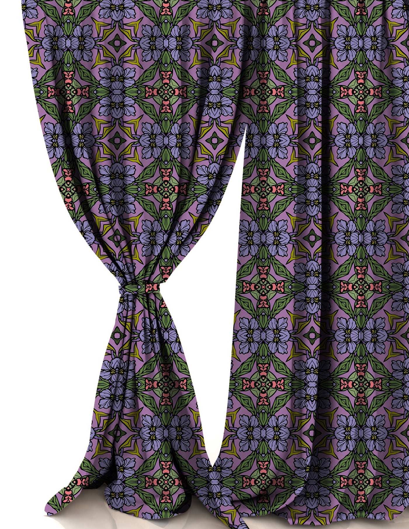 Deco Purple Velvet Curtains - Pair (2)