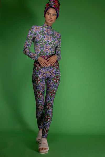 Deco Purple leggings