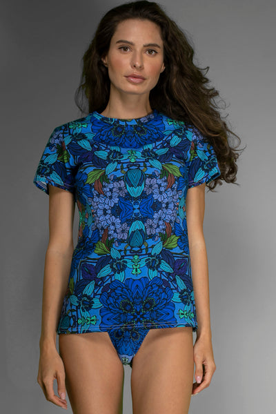 Egyptian Blue Floral T-Shirt