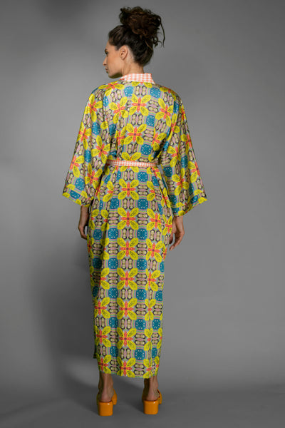 Tribute to Frida Satin Kimono