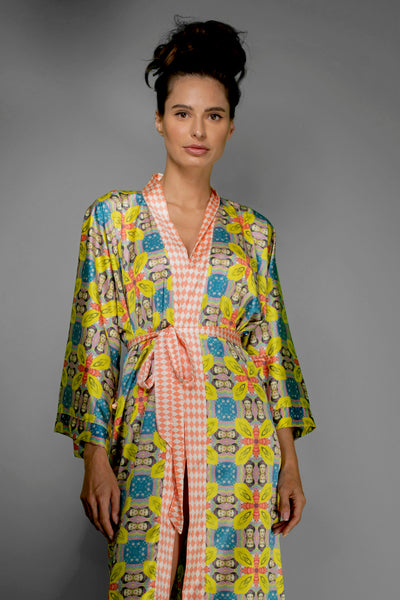Tribute to Frida Satin Kimono