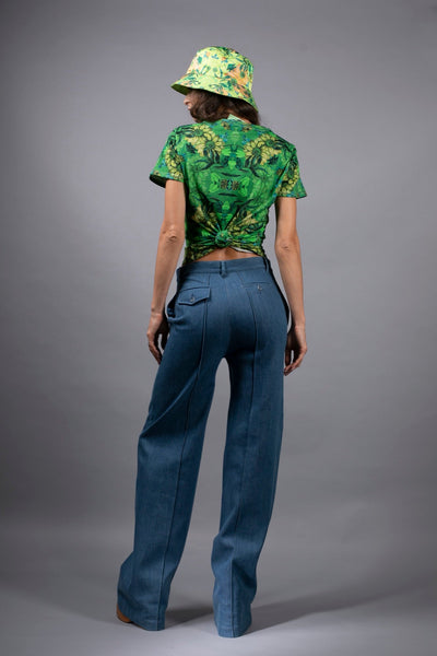 Emerald green Floral T-shirt