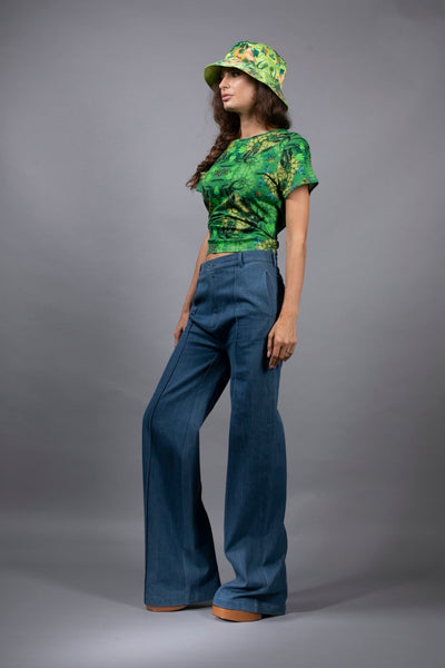 Emerald green Floral T-shirt