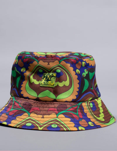 Psychedelic BROWN/ BLUE BUCKET HAT