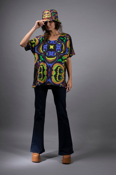 PSILOCYBIN BROWN/ BLUE TUNIC