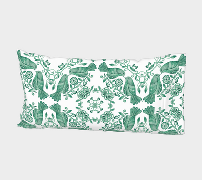 Green Bids Bed Pillow Sleeve