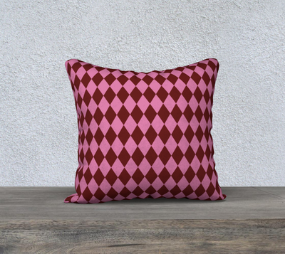 Pink Floral Velvet Cushion